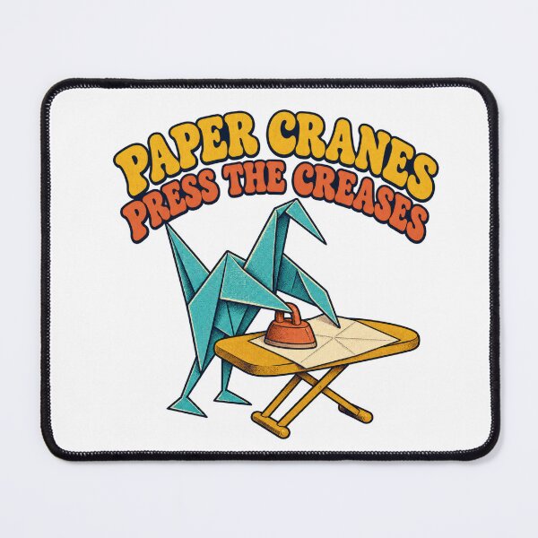 Item preview, Origami Crane Carefully Ironing Its Spare Paper designed and sold by Pixdot.