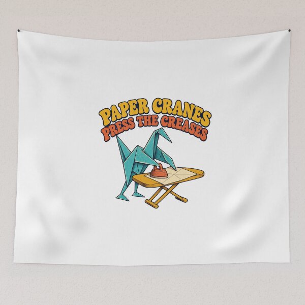 Item preview, Origami Crane Carefully Ironing Its Spare Paper designed and sold by Pixdot.