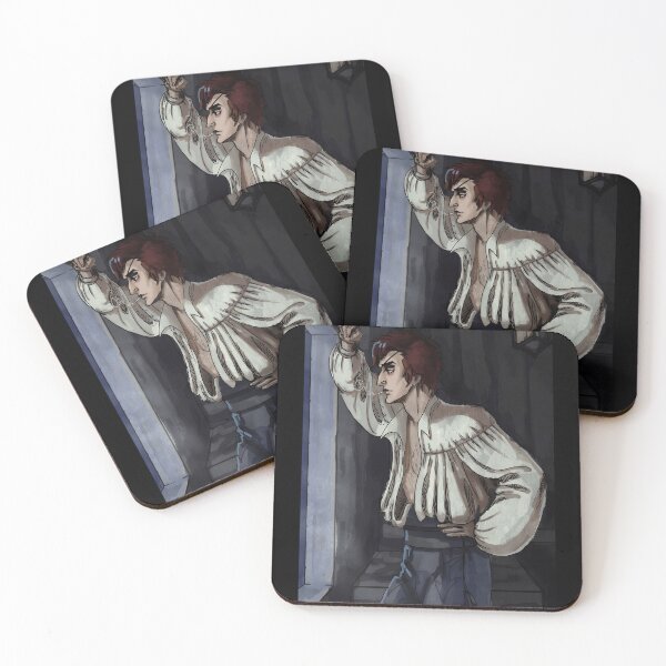 Item preview, Moody Renaissance Man Smoking by Window Illustration designed and sold by fibiiistd.