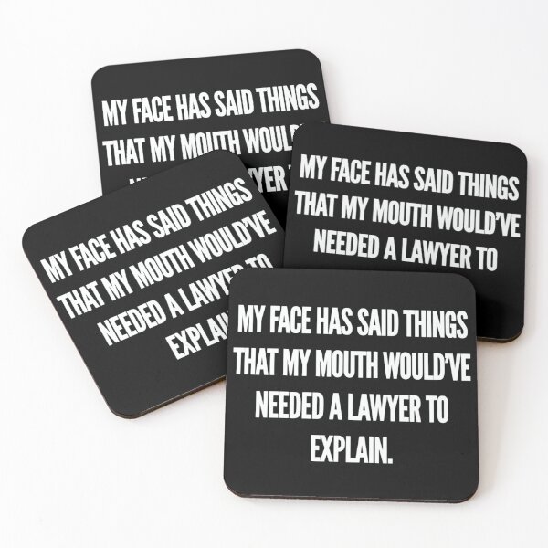 Item preview, My Face Has Said Things - Funny Quote designed and sold by Panita-Comics.