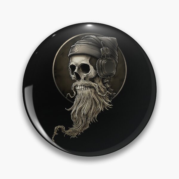 Item preview, Vikings Vintage Skull Beards With Headphone designed and sold by Xavelvit.