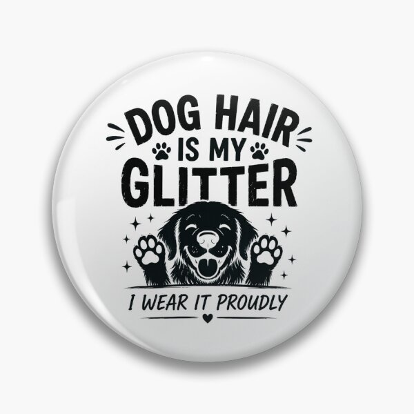 Item preview, Dog Hair Is My Glitter – Funny Dog Lover Gift Black designed and sold by CtrlAltLaugh.