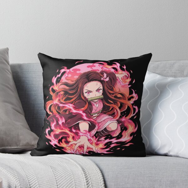 Item preview, Nezuko Kamado Pink Flames designed and sold by Dorisiseockett.