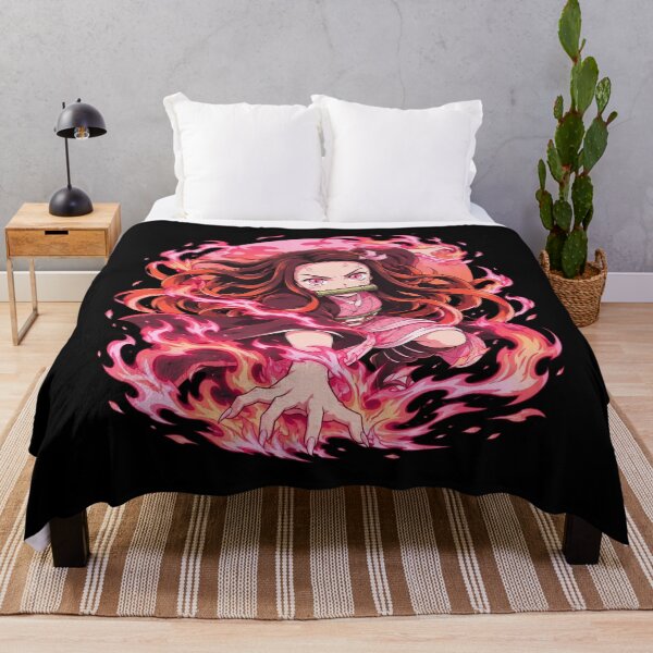 Item preview, Nezuko Kamado Pink Flames designed and sold by Dorisiseockett.