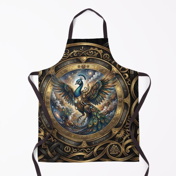 Item preview, Cosmic Steampunk Peacock – Wings of Eternity. designed and sold by nicky2342.