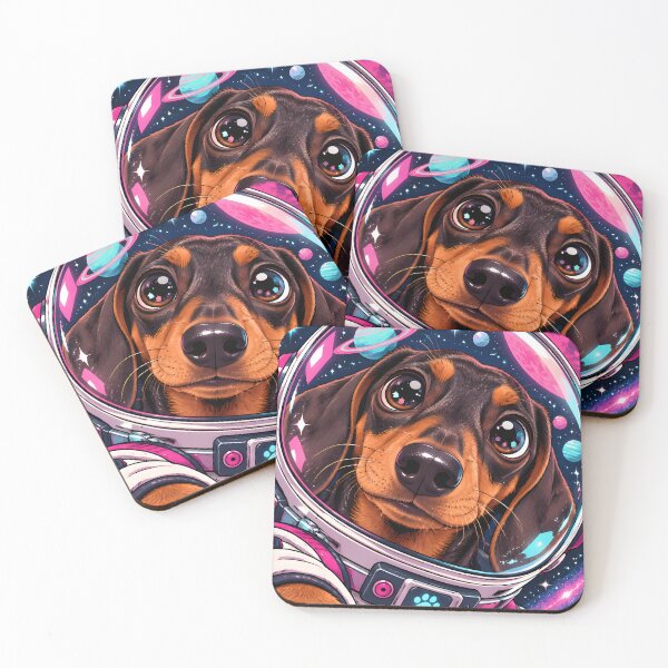 Item preview, Space Dachshund Astronaut designed and sold by riccardoscrocca.
