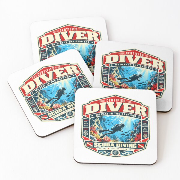 Item preview, Certified Diver We Play In The Deep End Scuba Diving Explore Respect Protect Ocean Explorer designed and sold by kristyparkStar3.