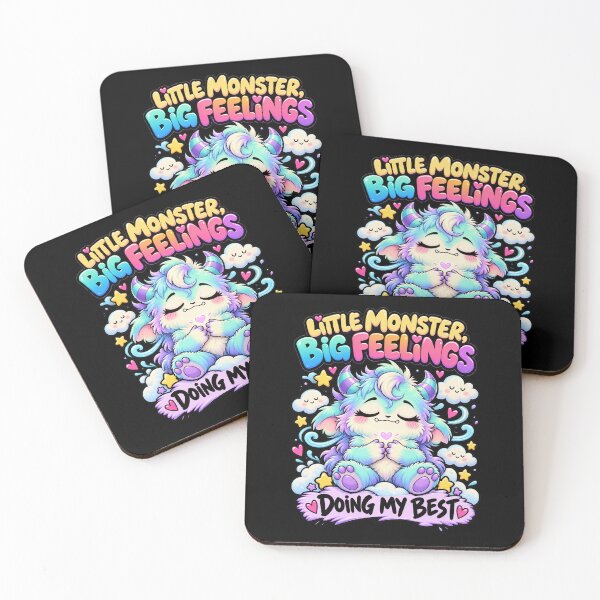 Item preview, LMBF - Cute Monster Doing My Best Positive Reminder designed and sold by aventi24.