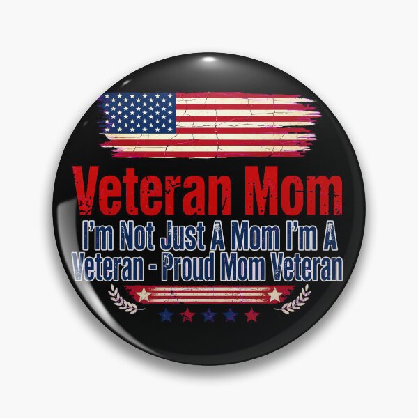 Item preview, I'm Not Just A Mom I'm A Veteran Patriotic Design designed and sold by AEROOZETA.