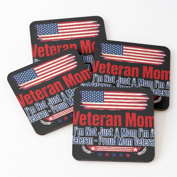 Item preview, I'm Not Just A Mom I'm A Veteran Patriotic Design designed and sold by AEROOZETA.