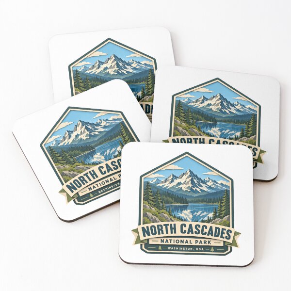 Item preview, North Cascades National Park Washington USA Hiker Camper Explorer Nature Lover Travel designed and sold by ManilStuck237.