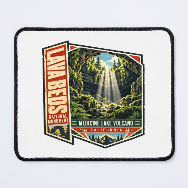 Item preview, Lava Beds National Monument Medicine Lake Volcano California Travel Hiking Souvenir designed and sold by NeedForParks.