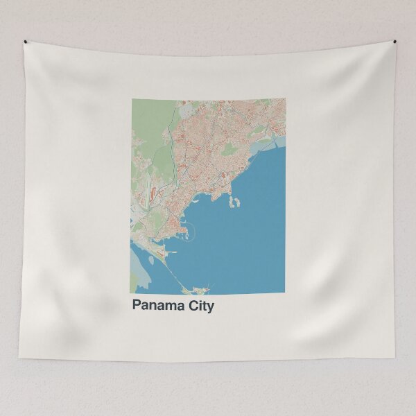 Item preview, Panama City Minimalistic Map Art designed and sold by MapsNerd.