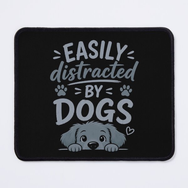 Artikelvorschau, Leicht von Hunden ablenkbar – Lustiges Design für Hundeliebhaber (Weiß) entworfen und verkauft von CtrlAltLaugh.