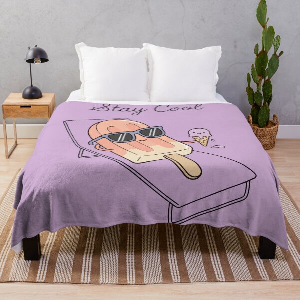 Item preview, Stay Cool Cute Popsicle Summer Sunbathing Relaxing Art designed and sold by Amir Faysal.
