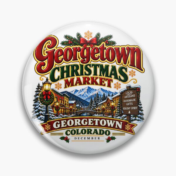 Item preview, Georgetown Colorado Christmas Market Shirt Historic Mountain Town Holiday Event designed and sold by IRON WINGS /USAF.
