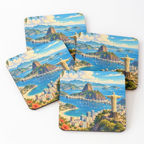 Item preview, Rio de Janeiro Colorful Coastal Landscape designed and sold by TAOptimus .