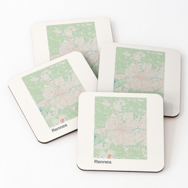 Item preview, Rennes Minimalistic Map Art designed and sold by MapsNerd.