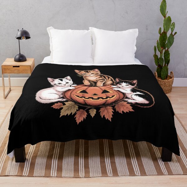 Item preview, Cute Kittens Pumpkin Halloween Art designed and sold by SoyLamderma.