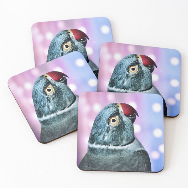 Item preview, Grey Male Indian Ringneck Parakeet designed and sold by Krameri Creations.