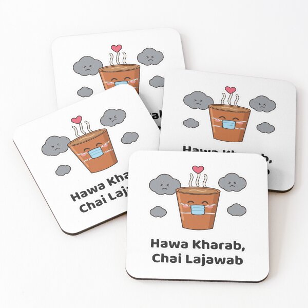 Item preview, Hawa Kharab Chai Lajawab - Funny Desi Smog Chai designed and sold by Chai & Chaos.