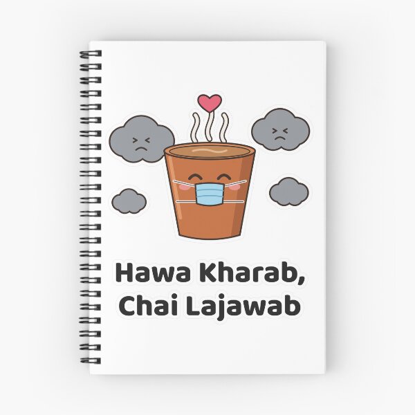Item preview, Hawa Kharab Chai Lajawab - Funny Desi Smog Chai designed and sold by Chai & Chaos.