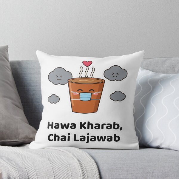 Item preview, Hawa Kharab Chai Lajawab - Funny Desi Smog Chai designed and sold by Chai & Chaos.