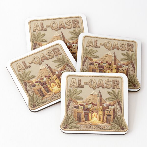 Item preview, Al-Qasr Egypt Pyramid Embroidered Patch Sticker, Dakhla Oasis Mudbrick Village Desert Travel Decal designed and sold by Imaginarium of Chaos falcon88 .