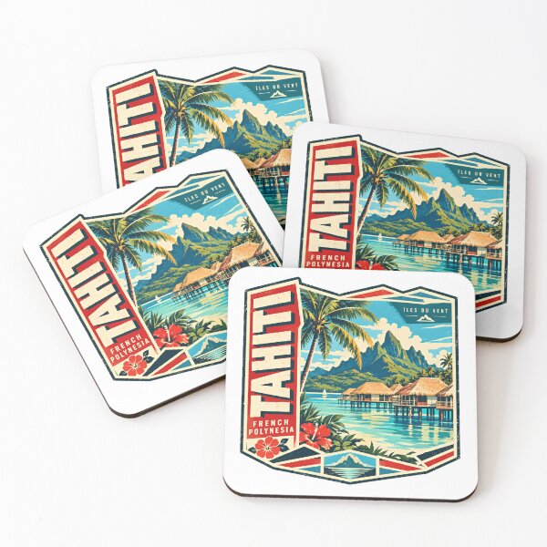 Item preview, Tahiti French Polynesia Îles Du Vent Tropical Island Travel Vacation designed and sold by NeedForParks.