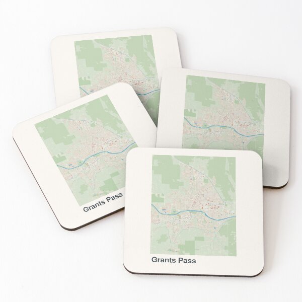 Item preview, Grants Pass Minimalistic Map Art designed and sold by MapsNerd.