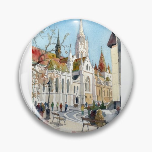 Item preview, Matthias Church Budapest, Diamond Tiled Roof designed and sold by caracatita75.