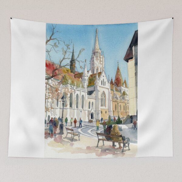 Item preview, Matthias Church Budapest, Diamond Tiled Roof designed and sold by caracatita75.