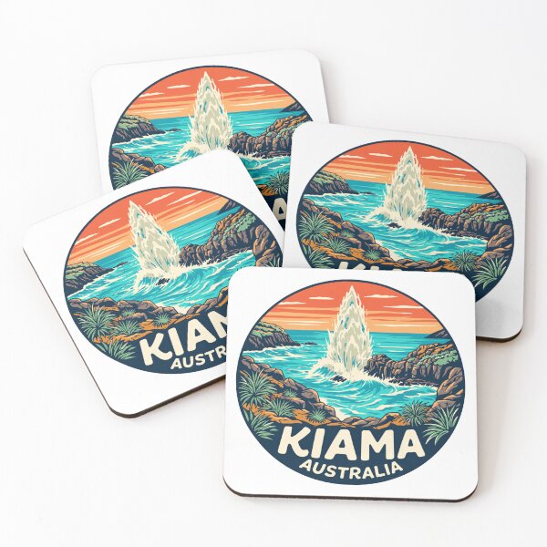 Item preview, Kiama Blowhole Australia: Vintage Coastal  designed and sold by CircinusStore.