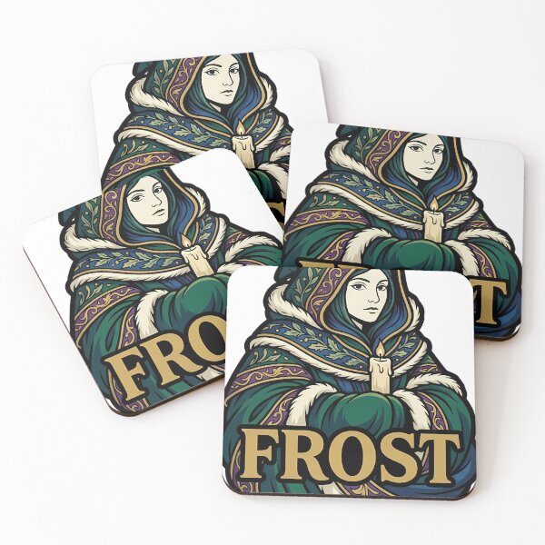 Item preview, Frost Winter Witch Candle - Guttering Solstice Figure designed and sold by IllumeInk.