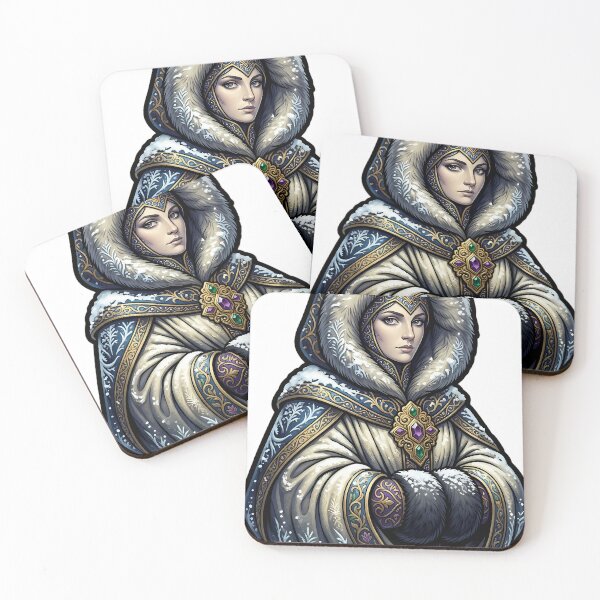 Item preview, Snow Witch - Frost Dusted Cloak Solstice Figure designed and sold by IllumeInk.