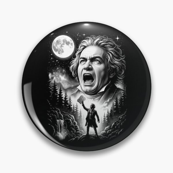 Item preview, Ludwig van Beethoven Howling At The Moon Classical Music designed and sold by GrandeDuc.