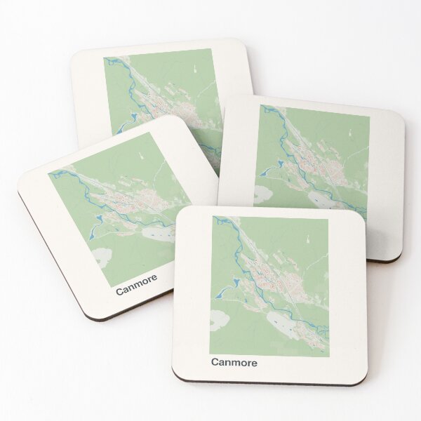Item preview, Canmore Minimalistic Map Art designed and sold by MapsNerd.