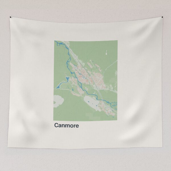 Item preview, Canmore Minimalistic Map Art designed and sold by MapsNerd.