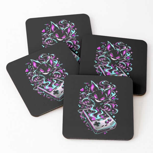 Item preview, Neon Cat Gamer Spirit Retro Handheld Art designed and sold by SoyLamderma.