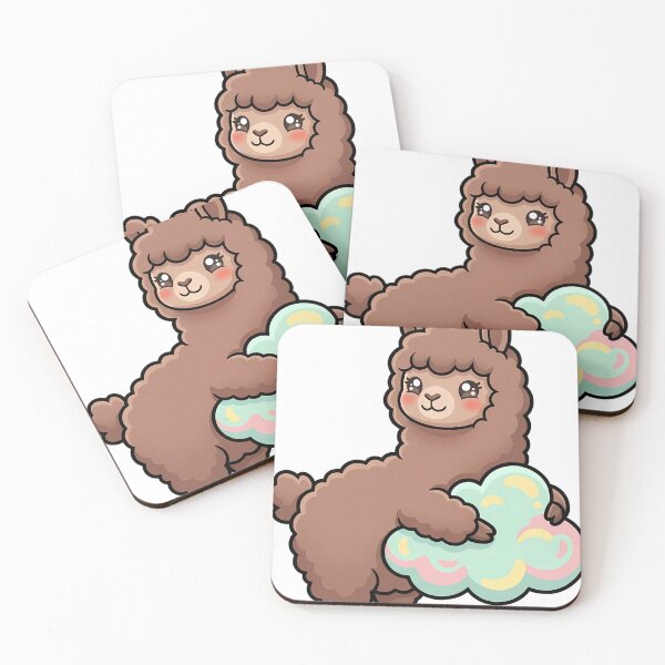 Item preview, Cute Kawaii Alpaca Hugging a Little Cloud designed and sold by pumsquare.