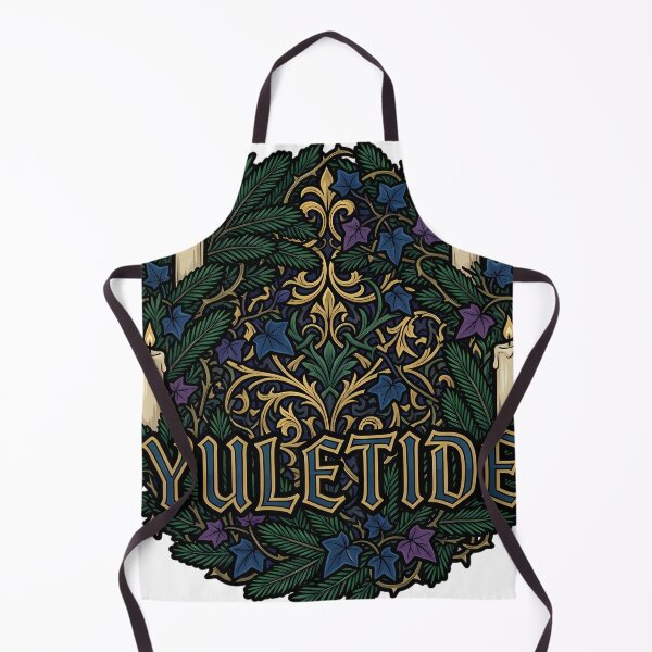Item preview, Yuletide Yule Candle Wreath - Evergreen Gothmas Emblem designed and sold by IllumeInk.