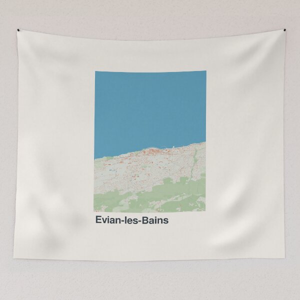 Item preview, Evian-les-Bains Minimalistic Map Art designed and sold by MapsNerd.