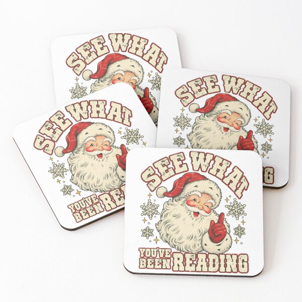 Item preview, Funny Bookish Christmas Santa Retro designed and sold by ParkerDuerson.