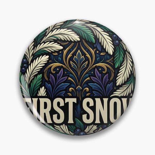 Item preview, First Snow Winter Wreath - Frosted Berry Gothmas Emblem designed and sold by IllumeInk.