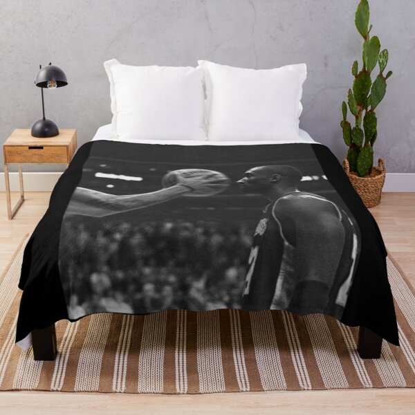 Item preview, Kobe Bryant Facing Defense Basketball Moment Black and White designed and sold by lcnsdjstrtrystd.