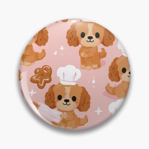 Item preview, Kawaii Cavalier King Charles Spaniel Baker Dog designed and sold by NicolasGlowArt.