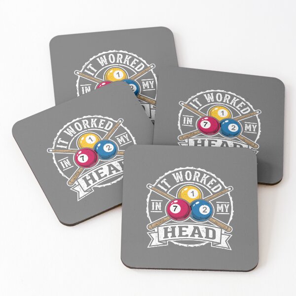 Item preview, It Worked In My Head Billiards Player Funny Pool Humor designed and sold by SofiBlair.