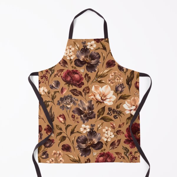 Item preview, Vintage seamless floral pattern — a botanical-floral design in burgundy tones designed and sold by alijun.
