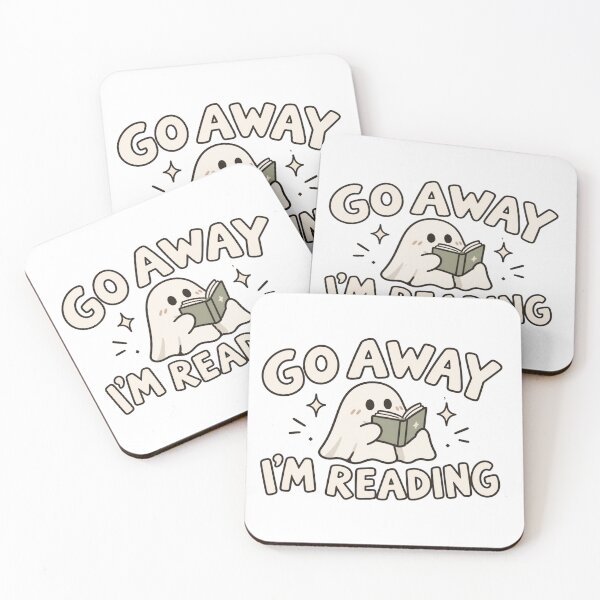 Item preview, Go Away I'm Reading Ghost – Cute Book Lover Design designed and sold by FeelCreations.