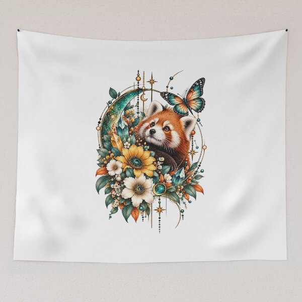 Item preview, Mystical Red Panda and Butterfly designed and sold by MichalHau.